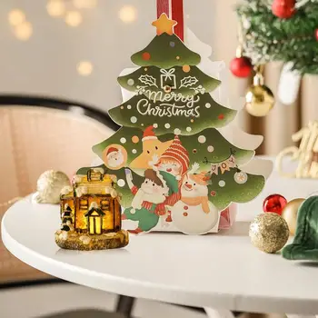 Kalėdų Meduoliai Su Imbiero Priedais Kaimas Namai Nedidelis Namas Miniatiūriniai Lėlių Kūrybos Kalėdos Namas Ornamentu Patalpų Apdailos Dervos Šviesos