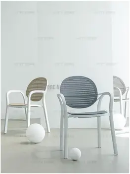 Individualų Šiaurės Lauko Kavinė Valgomojo Kėdės, Modernaus Minimalistinio Pardavimų Biuras Derybų Stalo Ir Kėdės Viešbutis Namų Ūkio Plastikiniai