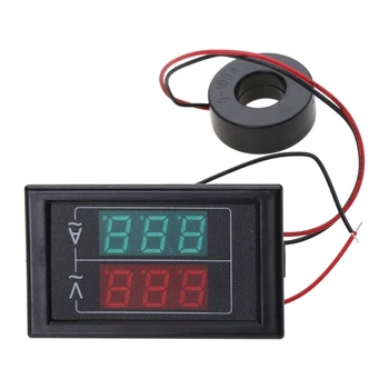 Digital Voltmeter Ammeter AC50-500V 140A Amp Srovės Matuoklis