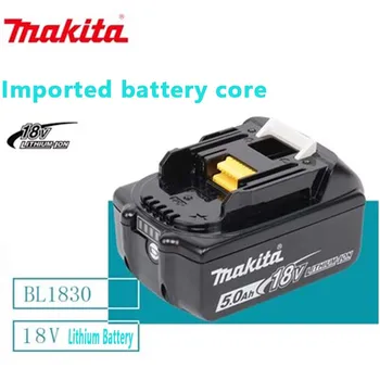 Makita Originalus 18V 3.0 AH 4.0 AH 5.0 AH Įkraunamas Elektros Įrankiais, Baterija Su LED Li-ion Pakeitimo LXT BL1860B BL1850 BL1860
