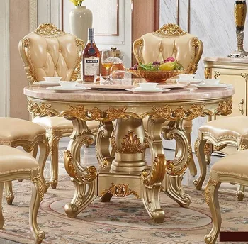 Europos stiliaus sofa derinys Amerikietiško stiliaus vila kambarį užbaigti baldai, medžio masyvo valgomojo stalas