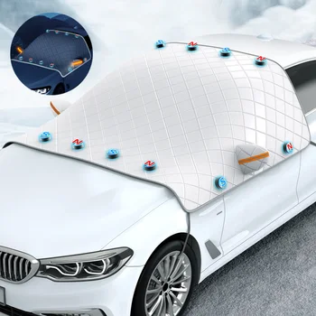 Automobilių Magnetinio Atsparūs UV Saulės Sniego Dulkių Audra Atsparus Skydas Žiemos Sutirštės Šalčio Shield Atspalvį Automobilio Lauko Priedai