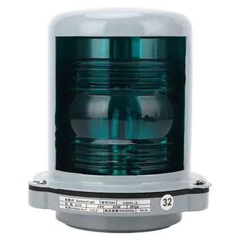 Žalia signalinė Stiebas Šviesiai Uždaromos plokštės Aukštos kokybės LED LED Navigacijos Šviesos 1n.m Matomas Atstumas Laivas