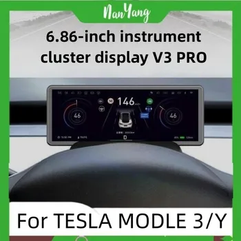 Naujausias Modelis 3 Y H6 Mini Ekrano Prietaisų skydelis Spidometras Gabaritai, Skydelio Ekrane Tesla 2017-2023