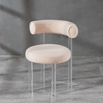 Šiaurės Valgomojo Kėdės Akrilo Kėdė Šiuolaikinės Skaidrus Kėdė Patogiai Atsipalaiduoti Namų Baldai Dizaino Elegantiška Miegamojo Kėdės