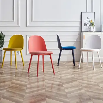 Šiaurės Valgomojo Kėdė Plastikiniai Stalo Kėdė, Dizaino Prasme, Namų Makiažo Kėdė Balta Modernaus Minimalistinio Kėdžių Atlošas