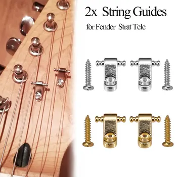 2vnt Roller String Medžių Lengvas String Laikiklis Sagtis Guideswith Tvirtinimo Varžtas Elektrinė Gitara Dalių Priedų