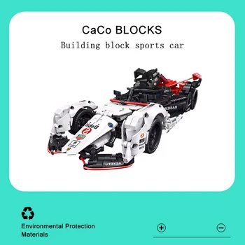 1∶12 CACO Automobilių Sporto C018 Super Greitis F1 Blokai Garsiausių Lenktynių Transporto priemonės Modelio, Švietimo Surinkti Plytų Žaislai Vaikams
