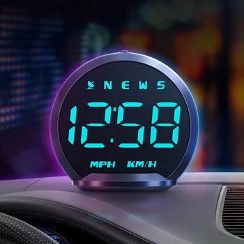 Auto Head Up Display Skaitmeninis Spidometras Didelio Tikslumo GPS Greičio Detektorių, Didelis Šriftas, Skirtas Head-up Ekranas su Skaitmeniniu Laikrodžiu