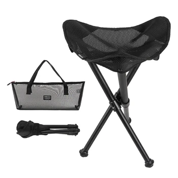 Lankstymo Kempingas Trikojo Kėdės,Nešiojamų 3 Kojų Aukščio Slacker Kėdė Trikojo su Saugojimo Krepšys Lauko Pėsčiųjų Medžioklės