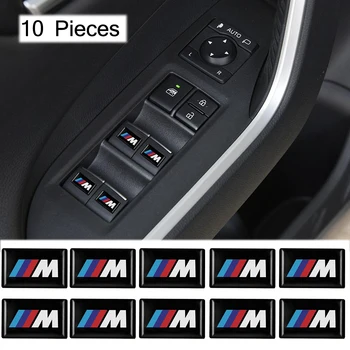 3D Epoksidinės Automobilių Emblemų Decal Lipdukai, Auto Reikmenys BMW M M3 M5 E30 E34 E36 E39 E46 E53 E70 