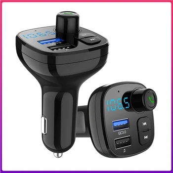 Automobilinis MP3 Muzikos Grotuvas Bluetooth 5.0 Imtuvas, FM Siųstuvas, Radijas Adapter, Dual USB QC3.0 Įkroviklis, U Disko / TF Kortelė Lossless Muzikos