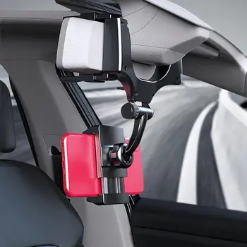 Automobilio galinio vaizdo Veidrodis Telefono Laikiklis GPS Stovas-Laikiklis, skirtas 4.0-6.5 colių Mobiliojo ryšio