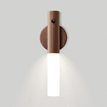 Paprasta pažangi žmogaus kūno indukcijos naktinė lempa USB įkrovimo koridoriaus spintos sienos lempa, namų apyvokos, vonios kambarys, praėjimų LED lempos