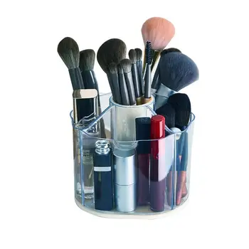 Verpimo Kosmetika Turėtojai 360 Sukasi Didelės Talpos Kosmetikos Organizatorius Šepetėlių Laikiklį 5.9*4.92 Aiškiai Apvalus Ratas, Sandėliavimo
