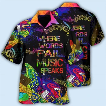 Vyriški Havajų Marškinėliai Šalies Alaus Harajuku Negabaritinių Marškinėliai Mados Atspausdintas Trumpas rankovėmis Beach Top Tee Vyrų Drabužiai Camisa