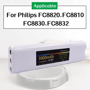 3000mAh Philips FC8820 FC8810 FC8830 FC8832 Valymo robotas baterija