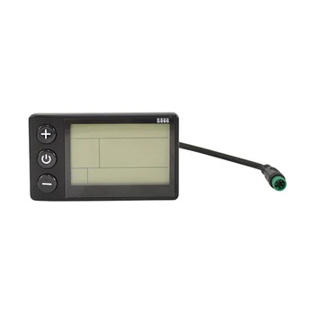 S866 Elektrinis Dviratis LCD Ekranas, E-Dviratis, Elektrinis Motoroleris, Ekranas Metrų Kontrolės Skydelis su Vandeniui Plug
