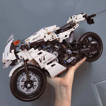 Montavimas Kūrimo Bloką 3D Retro S1 Motociklo Klasikinis Žaislai Nustatyti Suaugusiųjų Ekranas Rinkti Modelį, Vaikai Įspūdį Dovana Suvenyras
