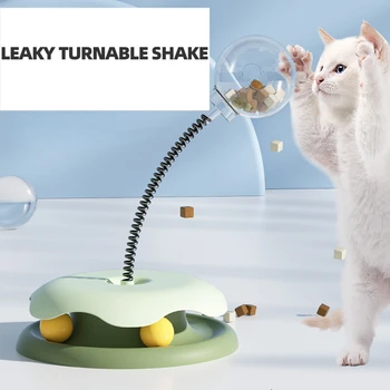 Ratas Katė Žaislas Augintiniui Skylėtas Maisto Kamuolys Savaime Įdomus Įdomus Cat Stick Masažuoklis Katė Žaislas