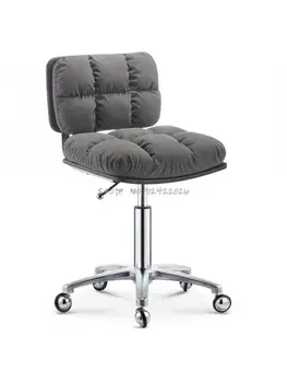 Kirpykla patogus didelis darbo kėdė, apvalios skriemulys, universalus rato, šviesos prabanga meistro kėdė, specialios sukasi dideli darbo kėdė