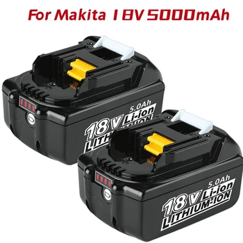 Naujus 18650 18V 5.0 Ah Ličio Baterija,už Makita BL1830 BL1850 BL1840 Bevieliuose Elektros Įrankiuose Li-ion Baterija
