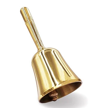 Super Garsiai Vertus Loti Bell Kieto Žalvario Vakarienė Bell Pet Mokymo Bell, Jingle Bell, Aukso