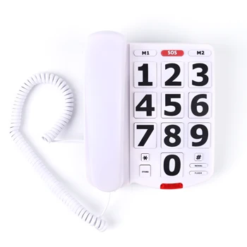Didelis Mygtukas Telefono Big Mygtuką Laidiniu Telefonu, vyresnio amžiaus telefoną Didelis Mygtukas Telefono Laidinio Didelės Mygtuką Fiksuotojo ryšio Telefono