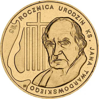 Lenkija, 2010, 95-Osioms Tėvas Tadowski 2 Zlotti Progines monetas, Unc27mm