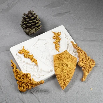 3D Liūto Formos Šokolado Silikoninė Minkštas Pelėsių Kepimo Tortas Dekoravimo Priemonės, Sausainių Kepimo Gumpastes Formų Dervos Meno