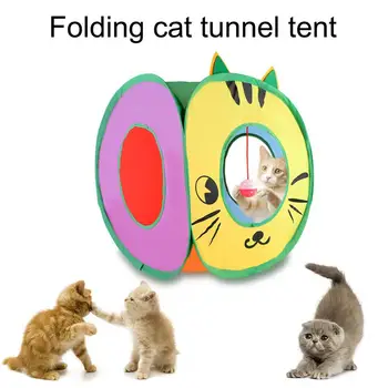 Katė Tunelio Aikštė Išardomi Katė Kubo Išardomi Katė Palapinė Juokinga Indoor Cat House Hideaway Urvas Kačių Kačiukų Mažylių Žaislai