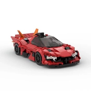 Lenktynių automobilių Mecha Kovos SS Superautomobilį greitis Robotai Modelio Surinkimo Mažų Dalelių Blokai Švietimo Žaislai Vaikams