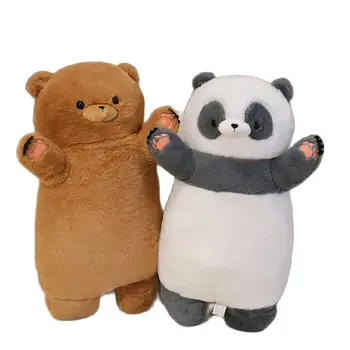 Mielas Nuolatinis Polar Bear Panda Lėlės Pliušinis Žaislas Įdaryti Purus Milžinišką Gyvūnų Vaikai Miega Apkabinti Kompanionas Gimtadienio Dovana Vaikams