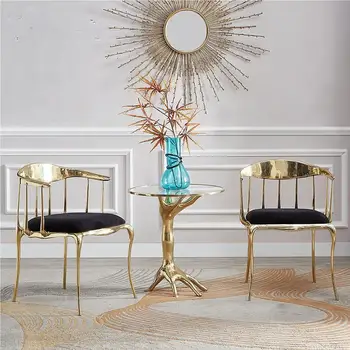 Modernios šviesos prabangos dizaineris gryno vario gyvenamojo kambario, valgomojo kėdės, stalai kėdės porankiai villa 
